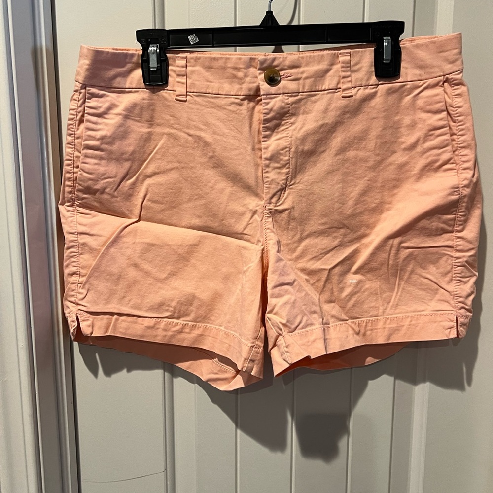 Old Navy coral light orange Bermuda Shorts Cotton Blend Casual women’s sz 12